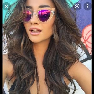 Quay Australia Clear Acrylic KITTI Sunglasses